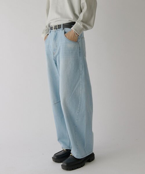 goocy(グーシー)の「デニムバルーンパンツ(デニムパンツ・メンズ・サックスブルー/ネイビー/ブラック・LARGE/X-LARGE/MEDIUM)」の19枚目の写真