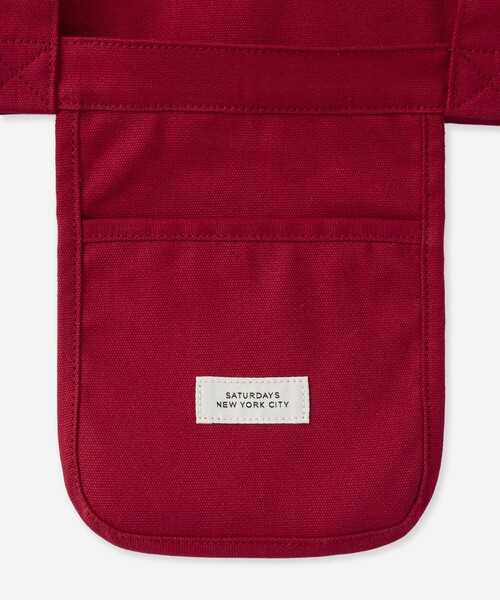 Saturdays NYC(サタデーズ ニューヨークシティ )の「Miller Standard Tote(トートバッグ・メンズ・レッド/グリーン・FREE)」の7枚目の写真