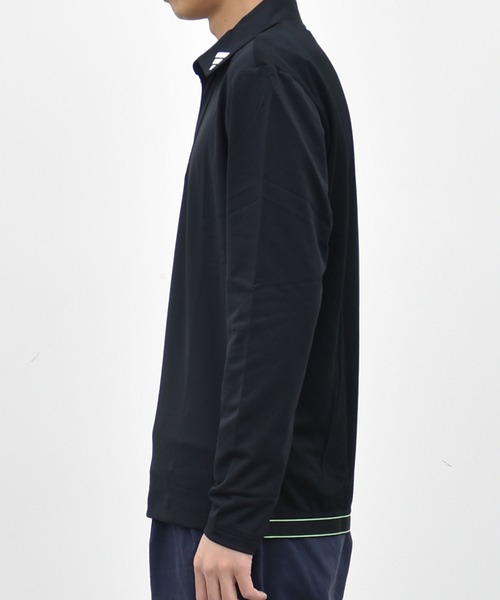 SOLUNIA（ソルニア）の「【adidas】アディゼロジャカード長袖シャツ（ポロシャツ・メンズ・ブラック/ホワイト・X-LARGE/LARGE/MEDIUM）」の9枚目の写真