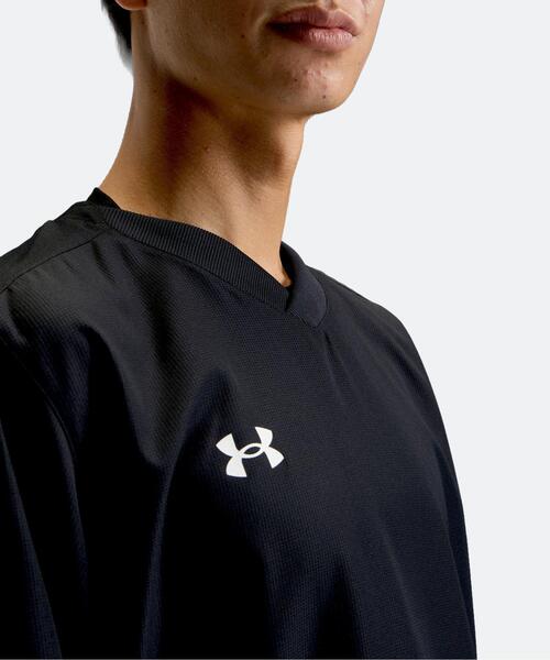 UNDER ARMOUR(アンダーアーマー)の「UA Vネック ロングスリーブ ジャケット(ベースボール/メンズ)(その他アウター・メンズ・ブラック・S/M/L/2XL/XL/3XL)」の4枚目の写真