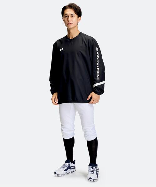UNDER ARMOUR(アンダーアーマー)の「UA Vネック ロングスリーブ ジャケット(ベースボール/メンズ)(その他アウター・メンズ・ブラック・S/M/L/2XL/XL/3XL)」の6枚目の写真