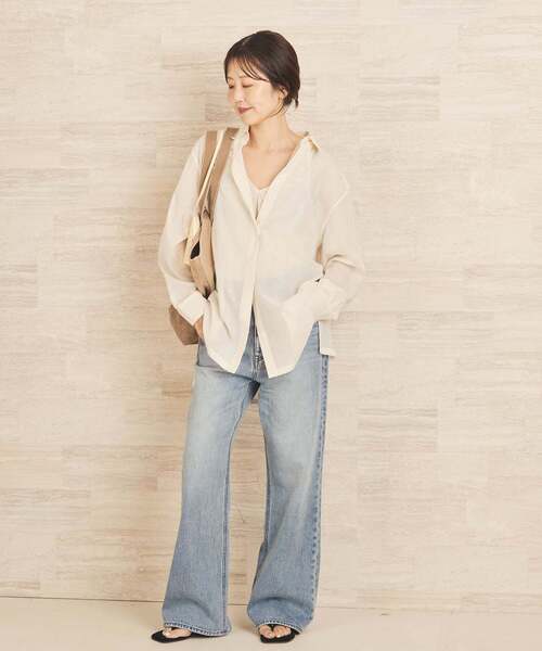plage(プラージュ)の「《追加》vintage like デニムパンツ 3(デニムパンツ・レディース・ネイビー/ブルー系その他・32/34/36/38)」の6枚目の写真