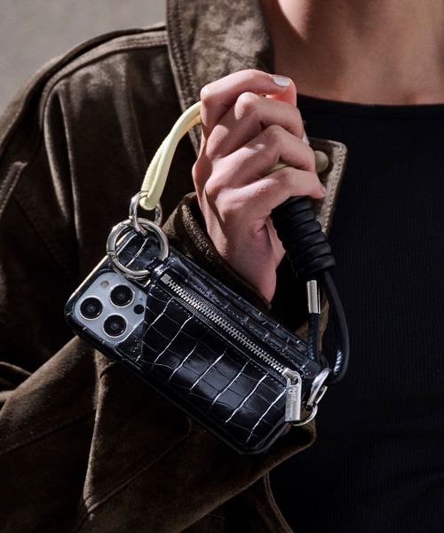 ajew cadenas croco zipphone case（スマホケース/カバー）｜ajew