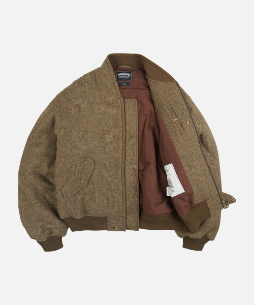 FRIZMWORKS（フリズムワークス）の「ウールフライトジャケット _ バーク（ブルゾン・メンズ・その他・SMALL/MEDIUM/LARGE/X-LARGE）」の2枚目の写真