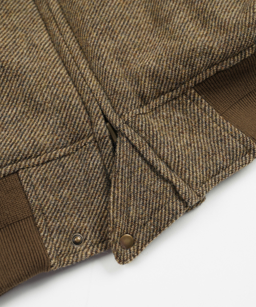 FRIZMWORKS（フリズムワークス）の「ウールフライトジャケット _ バーク（ブルゾン・メンズ・その他・SMALL/MEDIUM/LARGE/X-LARGE）」の7枚目の写真