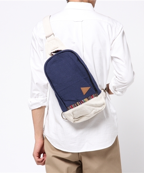 チャイハネ（チャイハネ）の「【チャイハネ】ヒマールワンショルダー / ボディバッグ（ボディバッグ/ウエストポーチ・メンズ・カーキ/ネイビー/ナチュラル/ブラウン・FREE）」の13枚目の写真