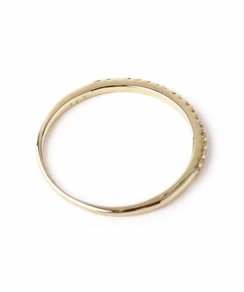 SIENA ROSE（シエナロゼ）の「19粒ダイヤラインのリング（リング・レディース・イエローゴールド・13号/9号/11号/7号）」の3枚目の写真