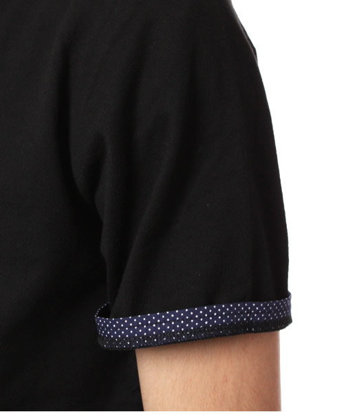 BEAMS（ビームス）の「BEAMS / ドットフハク襟POLO（ポロシャツ・メンズ・ホワイト/ブラック・SMALL/MEDIUM/LARGE）」の3枚目の写真