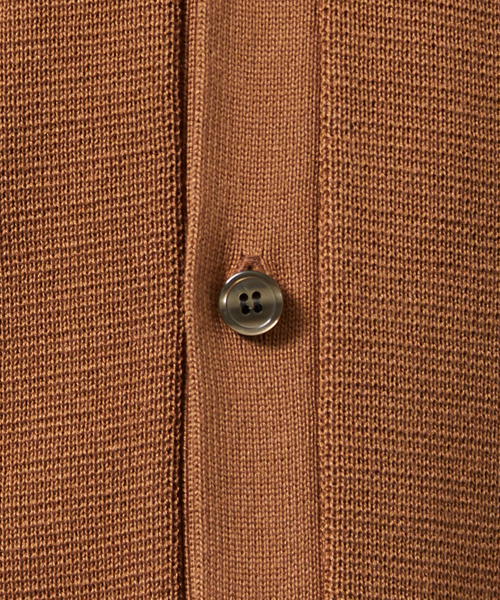 STUDIOUS（ステュディオス）の「【STUDIOUS】ミラノリブカーディガン（カーディガン/ボレロ・メンズ・グレー/ベージュ/ブラック・2/1/3）」の11枚目の写真