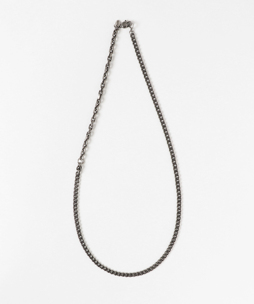 SHIPS JET BLUE（シップスジェットブルー）の「SHIPS JET BLUE: チェーン ネックレス（ネックレス・メンズ・ライトホワイト/ホワイト・ONE SIZE）」の2枚目の写真