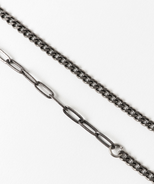 SHIPS JET BLUE（シップスジェットブルー）の「SHIPS JET BLUE: チェーン ネックレス（ネックレス・メンズ・ライトホワイト/ホワイト・ONE SIZE）」の3枚目の写真