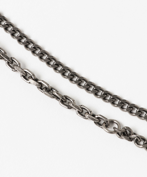 SHIPS JET BLUE（シップスジェットブルー）の「SHIPS JET BLUE: チェーン ネックレス（ネックレス・メンズ・ライトホワイト/ホワイト・ONE SIZE）」の5枚目の写真