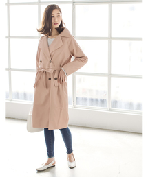 Re:EDIT | 【浅見れいなさん着用】こんなトレンチ探してた！ツイル生地ロングトレンチコートアウター/コート[リエディ](トレンチコート)