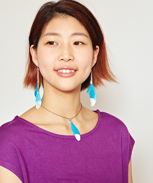 チャイハネ(チャイハネ)の「【チャイハネ】ディップフェザーピアス(ピアス(両耳用)・レディース・コーラル/ターコイズブルー/ブルー/ピンク/ブラウン・FREE)」の17枚目の写真