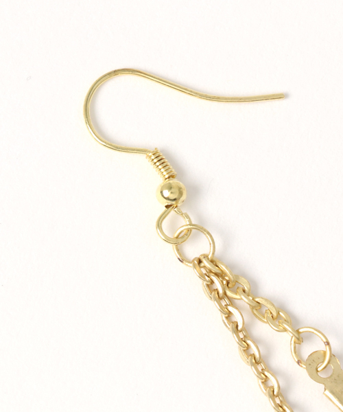 チャイハネ(チャイハネ)の「【チャイハネ】ディップフェザーピアス(ピアス(両耳用)・レディース・コーラル/ターコイズブルー/ブルー/ピンク/ブラウン・FREE)」の8枚目の写真