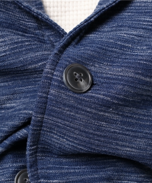 VENCEEXCHANGE（ヴァンスエクスチェンジ）の「スラブパイル7分テーラードジャケット        （テーラードジャケット・メンズ・オフホワイト/ネイビー・LARGE/MEDIUM）」の10枚目の写真