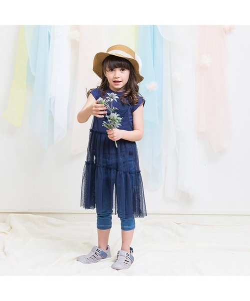 apres les cours（アプレレクール）の「オーガンジーリボンカンカン帽（ハット・キッズ・ブラウン/キナリ/オフホワイト・52/50/48/56/54）」の17枚目の写真