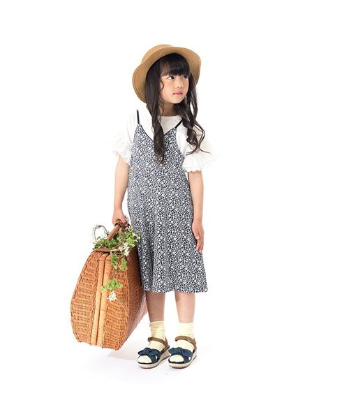 apres les cours（アプレレクール）の「オーガンジーリボンカンカン帽（ハット・キッズ・ブラウン/キナリ/オフホワイト・52/50/48/56/54）」の12枚目の写真