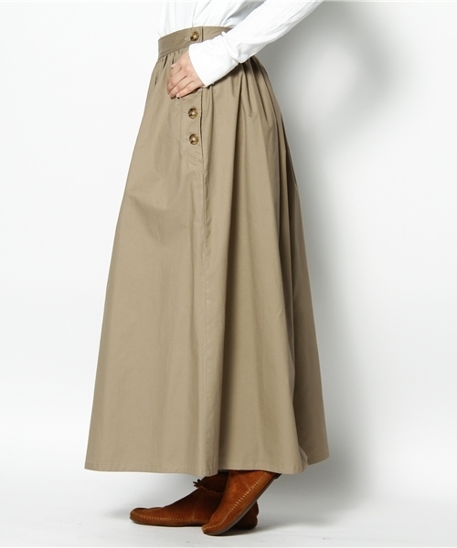 Ray BEAMS(レイビームス)の「Ray BEAMS / マキシチノキュロット(その他パンツ・レディース・ベージュ/ネイビー・0/1)」の4枚目の写真