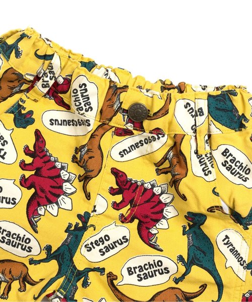 BREEZE（ブリーズ）の「恐竜総柄パンツ 5分丈（その他パンツ・キッズ・マスタード・140）」の4枚目の写真