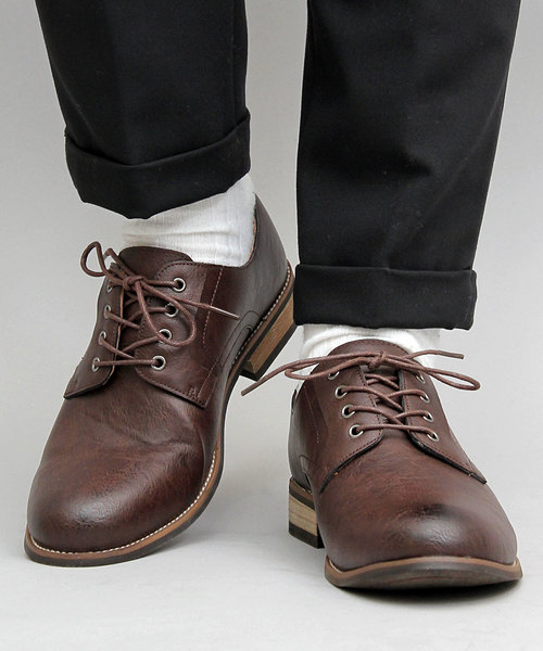 glabella（グラベラ）の「選べる2素材 かかとが踏める レースアップ オックスフォードシューズ（バブーシュ）（ドレスシューズ・メンズ・ダークブラウン/ブラウン/キャメル/ブラック/ブラック系その他/ベージュ・S/M/L）」の22枚目の写真