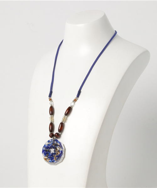 チャイハネ（チャイハネ）の「【チャイハネ】シャイニースノーネックレス（ネックレス・レディース・ホワイト/ブルー/ライトブルー・FREE）」の5枚目の写真