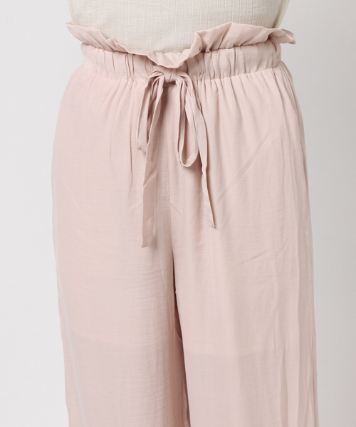 onespo（ワンスポ）の「サテンフリルパンツ（その他パンツ・レディース・ライトピンク/ダークブルー・M）」の5枚目の写真