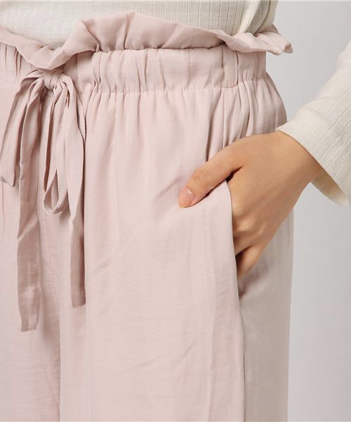 onespo（ワンスポ）の「サテンフリルパンツ（その他パンツ・レディース・ライトピンク/ダークブルー・M）」の7枚目の写真