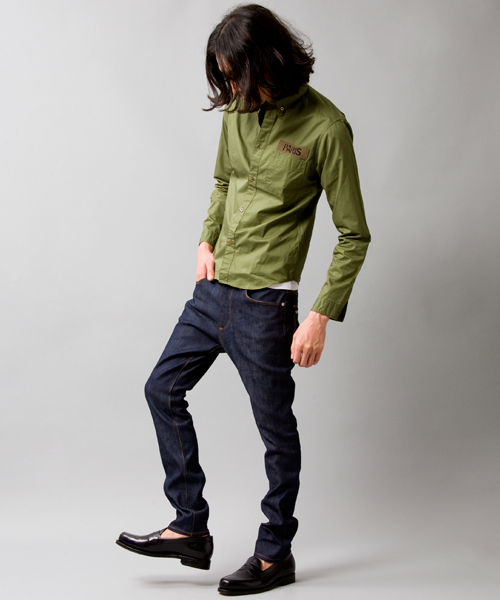 BEAUTY&YOUTH UNITED ARROWS(ビューティーアンドユースユナイテッドアローズ)の「by ∴ 40 ツイル ワーク ボタンダウンシャツ◆(シャツ/ブラウス・メンズ・オリーブ・SMALL/MEDIUM/LARGE/X-LARGE)」の6枚目の写真