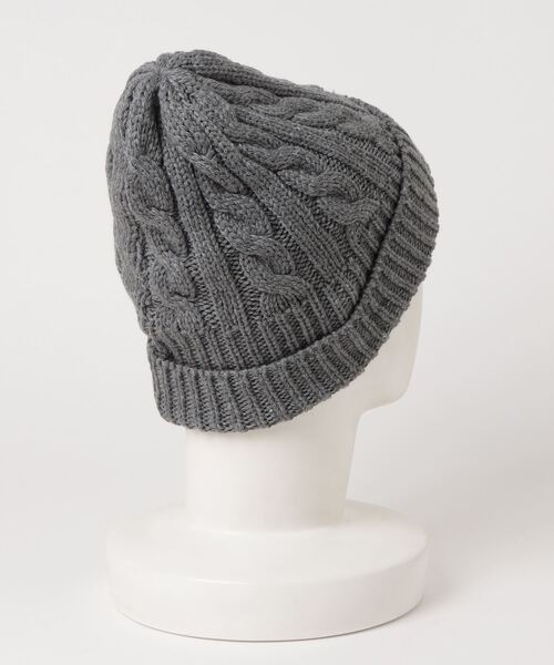 JABURO（ジャブロー）の「JABURO ケーブルニットキャップ ACRYL CABLE WATCH（ニットキャップ/ビーニー・レディース・ブラック/ダークグリーン/ネイビー/グレー/レッド/オフホワイト/オリーブ/グリーン/マスタード/ブルー系その他/ピンク系その他/ロイヤルブルー/ワイン/チャコール・FREE）」の15枚目の写真