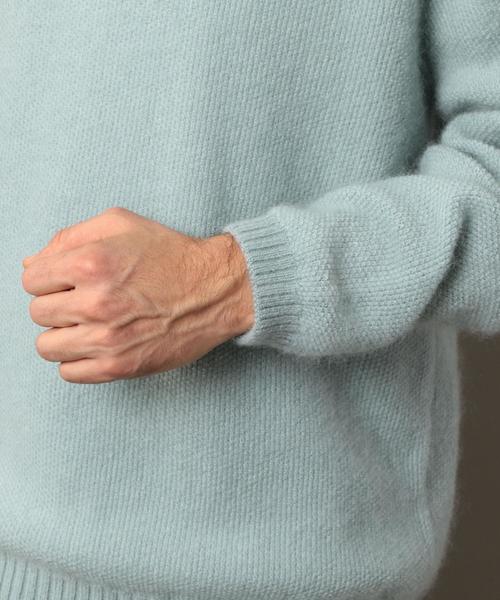 BEAUTY&YOUTH UNITED ARROWS（ビューティーアンドユースユナイテッドアローズ）の「BY キッドモヘア ピケ ニット ◆（ニット/セーター・メンズ・ライトブルー/コバルトブルー/オレンジ・SMALL/MEDIUM/LARGE/X-LARGE）」の15枚目の写真