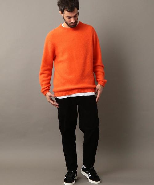 BEAUTY&YOUTH UNITED ARROWS（ビューティーアンドユースユナイテッドアローズ）の「BY キッドモヘア ピケ ニット ◆（ニット/セーター・メンズ・ライトブルー/コバルトブルー/オレンジ・SMALL/MEDIUM/LARGE/X-LARGE）」の18枚目の写真