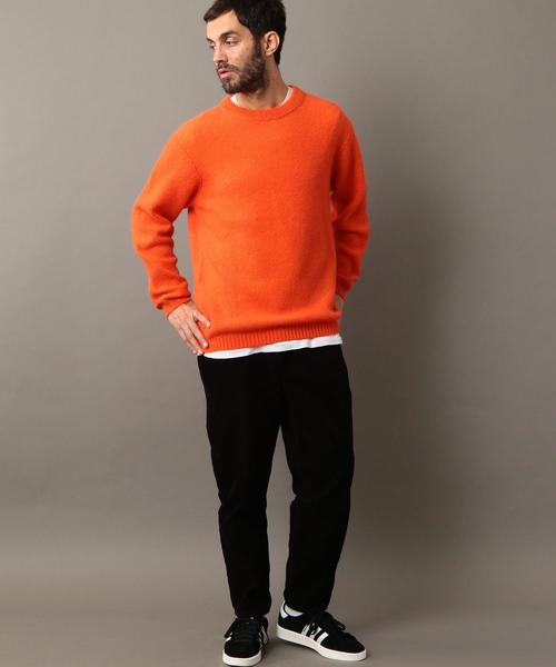 BEAUTY&YOUTH UNITED ARROWS（ビューティーアンドユースユナイテッドアローズ）の「BY キッドモヘア ピケ ニット ◆（ニット/セーター・メンズ・ライトブルー/コバルトブルー/オレンジ・SMALL/MEDIUM/LARGE/X-LARGE）」の20枚目の写真