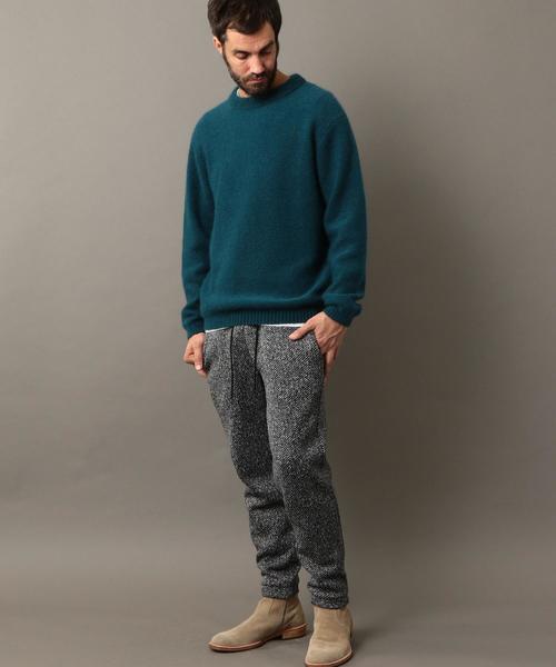 BEAUTY&YOUTH UNITED ARROWS（ビューティーアンドユースユナイテッドアローズ）の「BY キッドモヘア ピケ ニット ◆（ニット/セーター・メンズ・ライトブルー/コバルトブルー/オレンジ・SMALL/MEDIUM/LARGE/X-LARGE）」の21枚目の写真