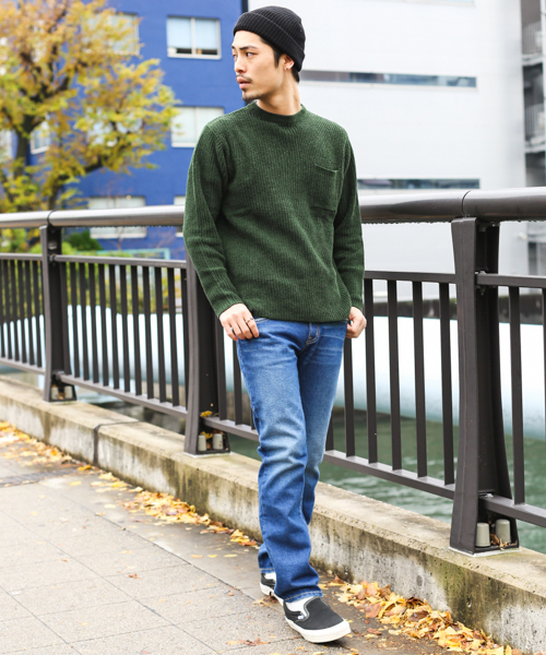 URBAN RESEARCH Sonny Label（アーバンリサーチサニーレーベル）の「モール糸畦編みプルオーバー（ニット/セーター・メンズ・パープル/ネイビー/グリーン/キャメル・LARGE/MEDIUM）」の10枚目の写真