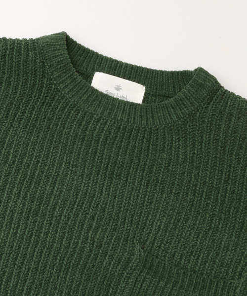 URBAN RESEARCH Sonny Label（アーバンリサーチサニーレーベル）の「モール糸畦編みプルオーバー（ニット/セーター・メンズ・パープル/ネイビー/グリーン/キャメル・LARGE/MEDIUM）」の14枚目の写真