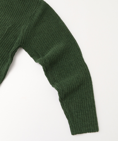 URBAN RESEARCH Sonny Label（アーバンリサーチサニーレーベル）の「モール糸畦編みプルオーバー（ニット/セーター・メンズ・パープル/ネイビー/グリーン/キャメル・LARGE/MEDIUM）」の20枚目の写真