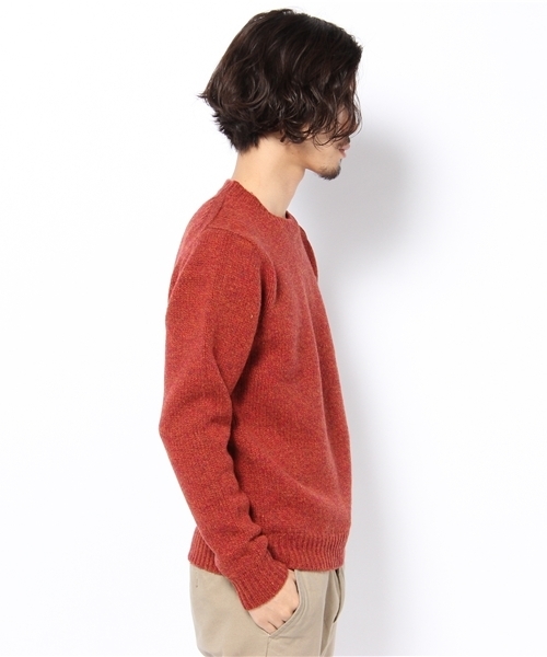 NANO universe（ナノユニバース）の「ネップクルーニット（ニット/セーター・メンズ・ブルー/グレー/パープル/オレンジ・44/46/48）」の5枚目の写真