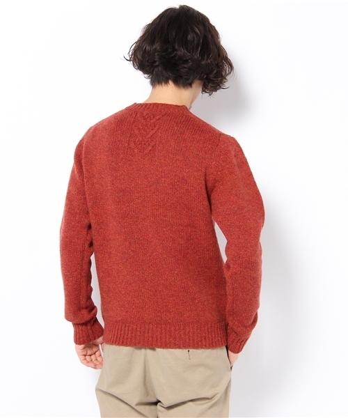 NANO universe（ナノユニバース）の「ネップクルーニット（ニット/セーター・メンズ・ブルー/グレー/パープル/オレンジ・44/46/48）」の6枚目の写真