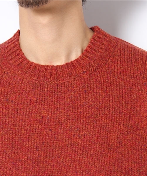 NANO universe（ナノユニバース）の「ネップクルーニット（ニット/セーター・メンズ・ブルー/グレー/パープル/オレンジ・44/46/48）」の7枚目の写真