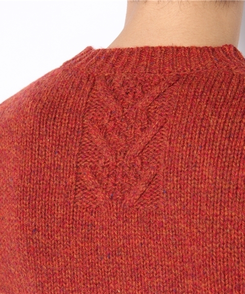 NANO universe（ナノユニバース）の「ネップクルーニット（ニット/セーター・メンズ・ブルー/グレー/パープル/オレンジ・44/46/48）」の8枚目の写真