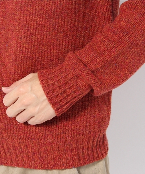 NANO universe（ナノユニバース）の「ネップクルーニット（ニット/セーター・メンズ・ブルー/グレー/パープル/オレンジ・44/46/48）」の9枚目の写真