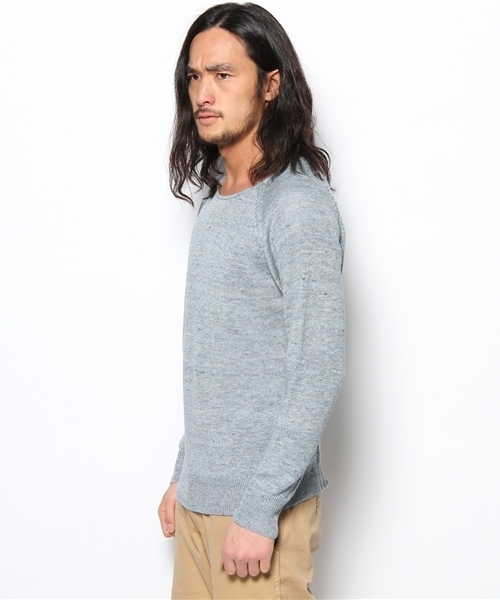 HAMNETT（ハムネット）の「【HAMNETT】リネックスボートネック（Tシャツ/カットソー・メンズ・ベージュ/ブルー/イエロー・MEDIUM/LARGE）」の5枚目の写真