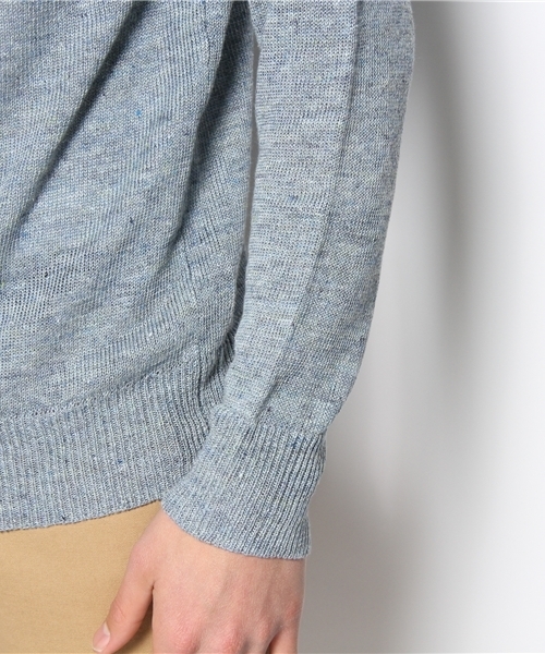 HAMNETT（ハムネット）の「【HAMNETT】リネックスボートネック（Tシャツ/カットソー・メンズ・ベージュ/ブルー/イエロー・MEDIUM/LARGE）」の8枚目の写真