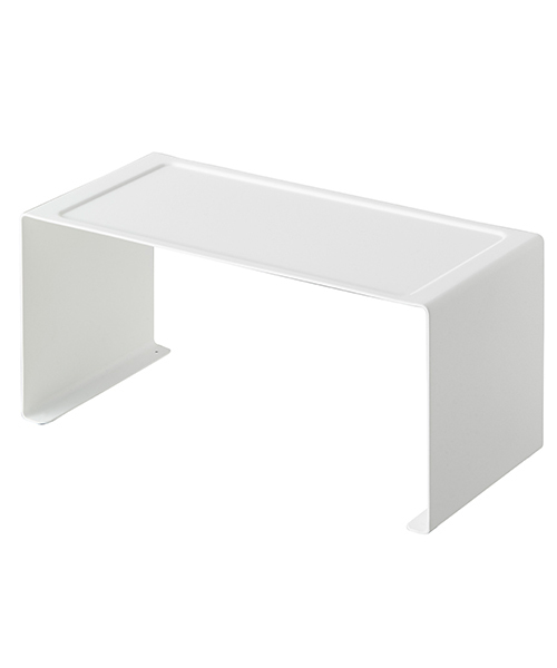 tower（タワー）の「tower (タワー)　キッチンスチールコの字ラック（キッチン収納・レディース・ホワイト/ブラック・ONE SIZE）」の5枚目の写真