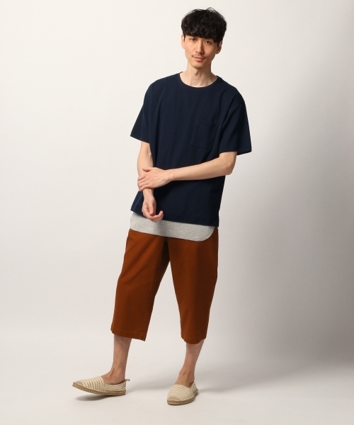 GLOBAL WORK(グローバルワーク)の「カノコダブルフェイスT半袖【吸水速乾】/795857(Tシャツ/カットソー・メンズ・ホワイト/ネイビー/イエロー/グリーン・SMALL/MEDIUM/LARGE/X-LARGE)」の15枚目の写真