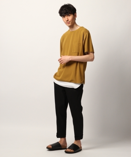 GLOBAL WORK(グローバルワーク)の「カノコダブルフェイスT半袖【吸水速乾】/795857(Tシャツ/カットソー・メンズ・ホワイト/ネイビー/イエロー/グリーン・SMALL/MEDIUM/LARGE/X-LARGE)」の16枚目の写真