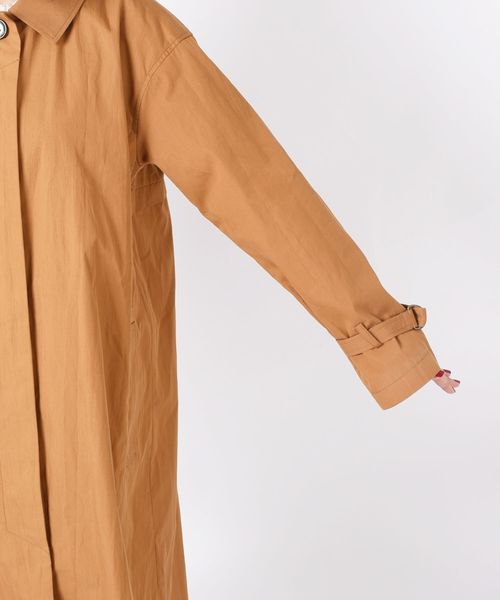 liflattie ships（リフラティ シップス）の「liflattie ships:ツイルロングステンカラーコート◇（ステンカラーコート・レディース・ネイビー/キャメル・SMALL/MEDIUM）」の8枚目の写真