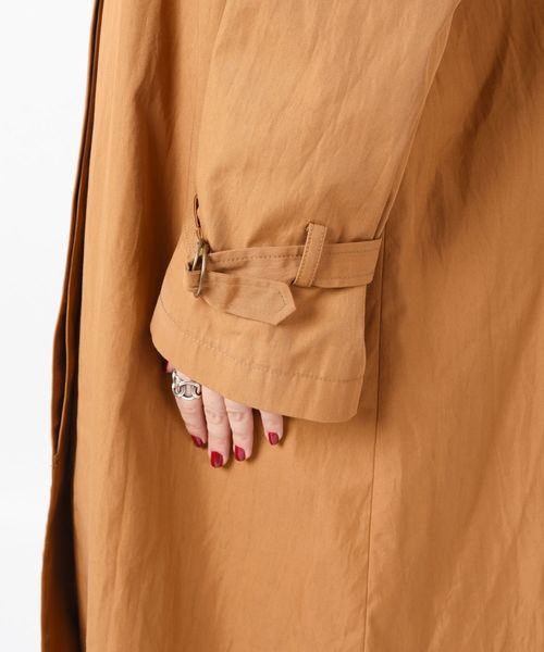 liflattie ships（リフラティ シップス）の「liflattie ships:ツイルロングステンカラーコート◇（ステンカラーコート・レディース・ネイビー/キャメル・SMALL/MEDIUM）」の9枚目の写真