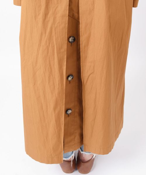 liflattie ships（リフラティ シップス）の「liflattie ships:ツイルロングステンカラーコート◇（ステンカラーコート・レディース・ネイビー/キャメル・SMALL/MEDIUM）」の11枚目の写真